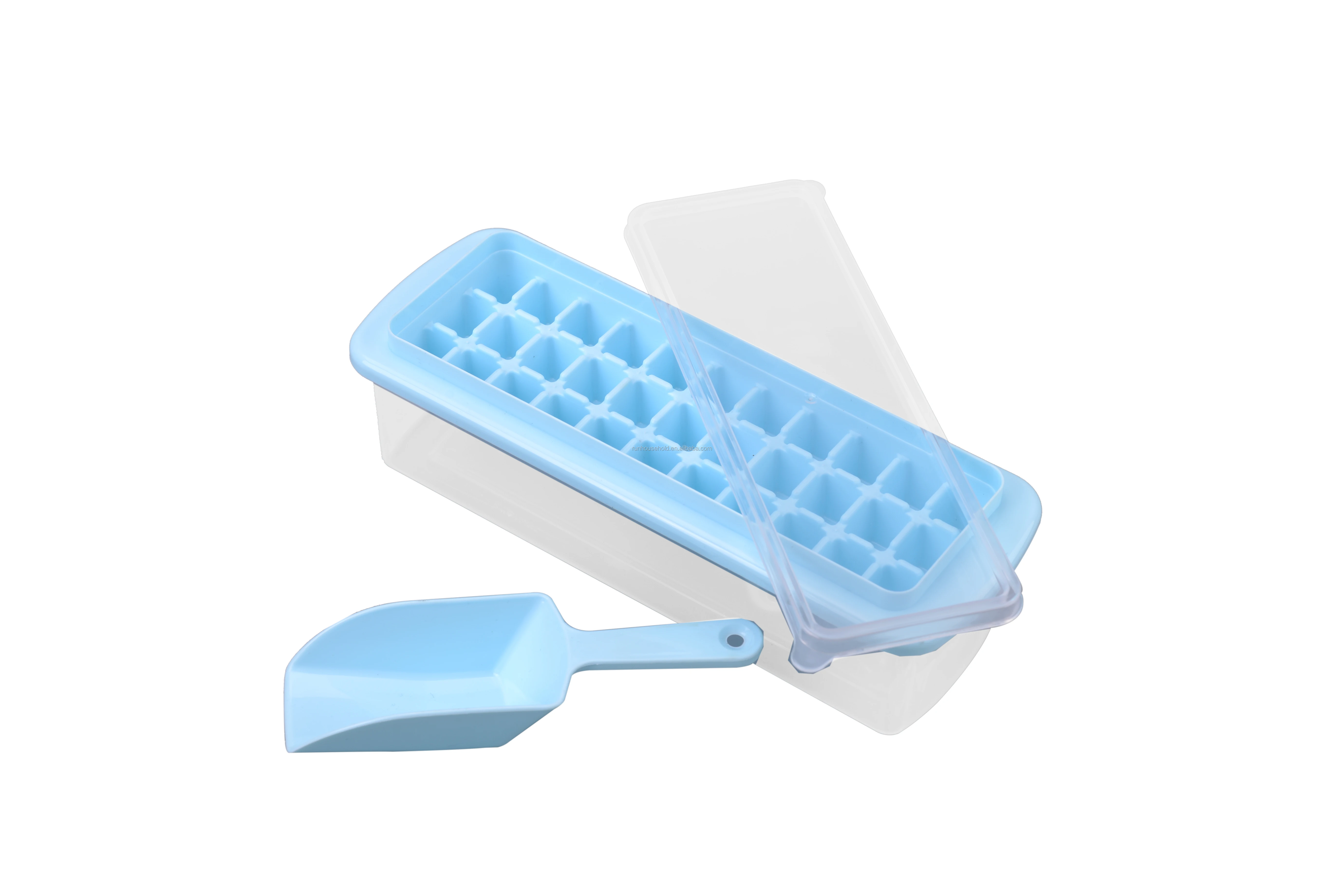 Ice Cube Tray Storage Box With Spill Resistant Lid,Ice Scoop - 12 33 77 ...