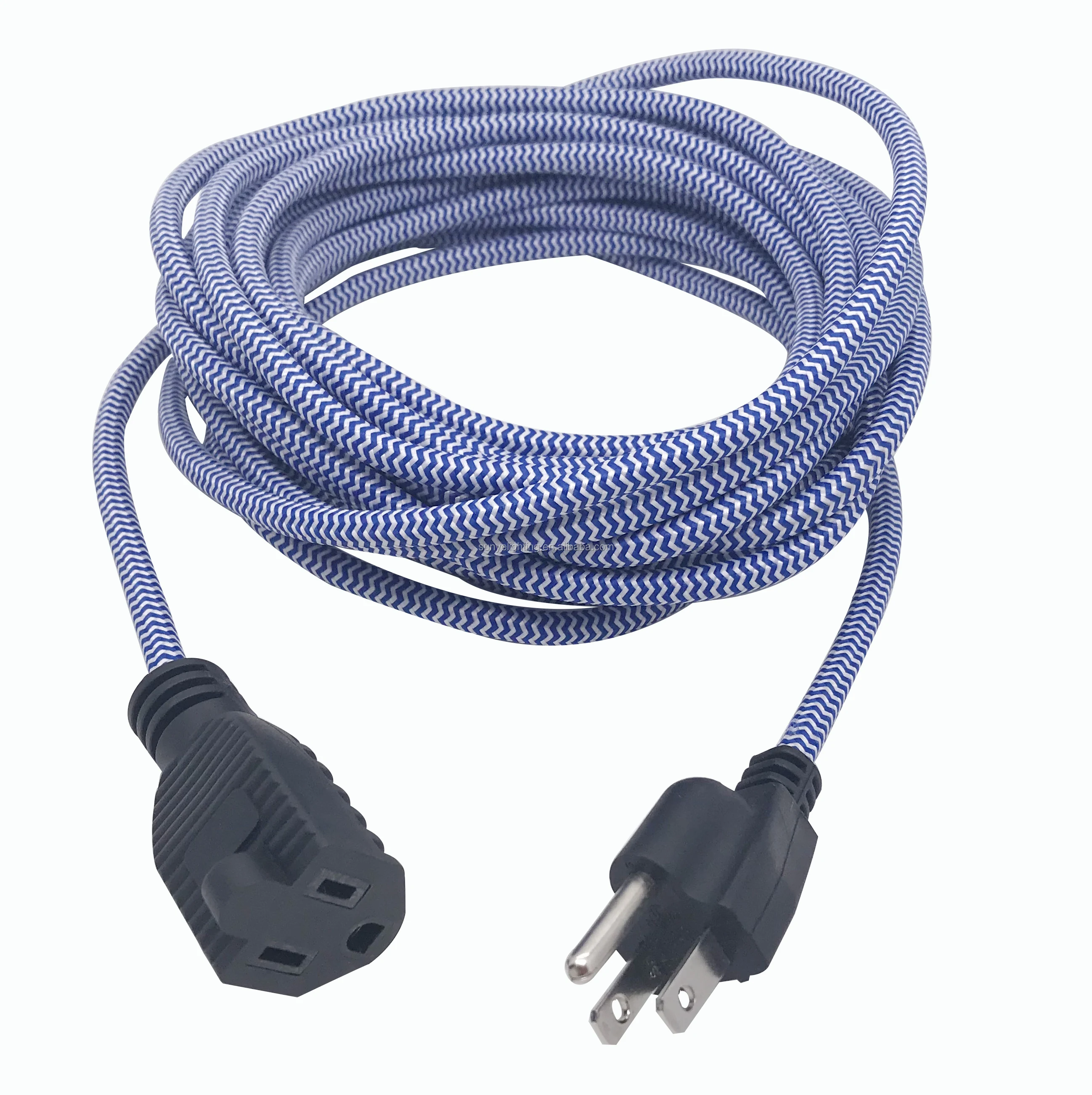 Sunyeenchanted Spaces Extension Cord With Fabric Toothed Wheel,25 Feet