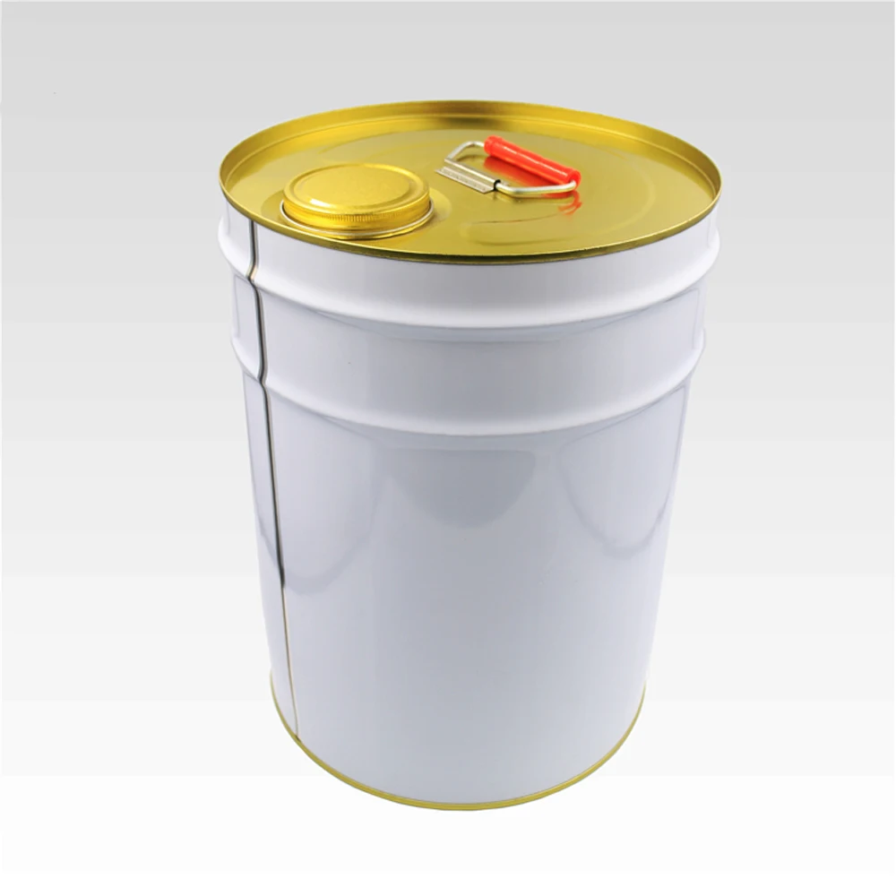 25 Liter Metal Oil Bucket Pail With Spout Lid 25l Steel Drum Oil Drum