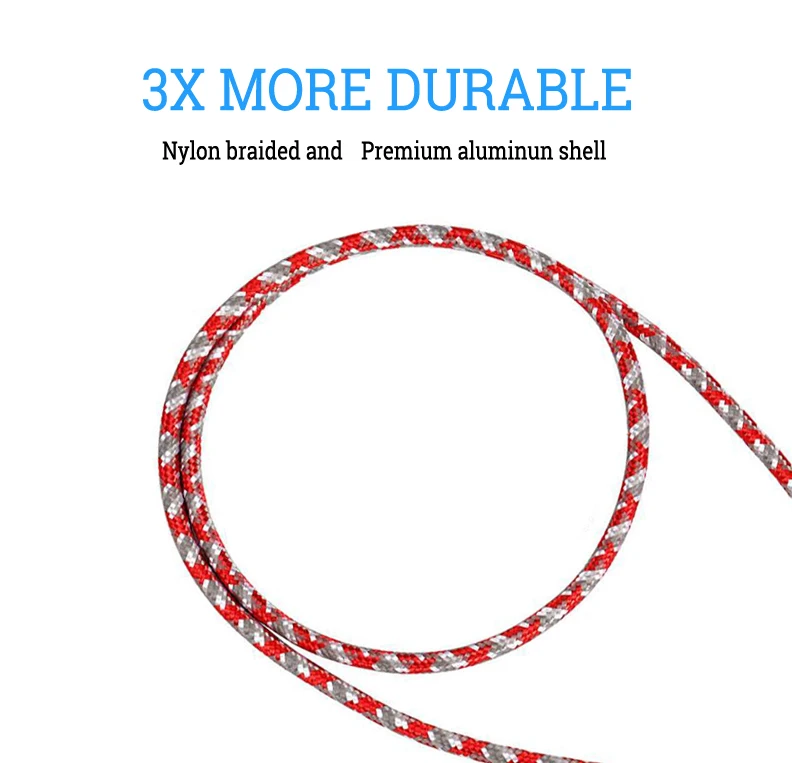 3 In 1 Keychain Data Cable Micro Type C USB Charging Cable for Mobile Phones