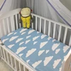 Wholesale high quality 100% organic cotton baby fitted crib sheets with low MOQ