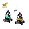 1/12 4 channel plastic rc nitro four wheel motorcycle car toy with driver