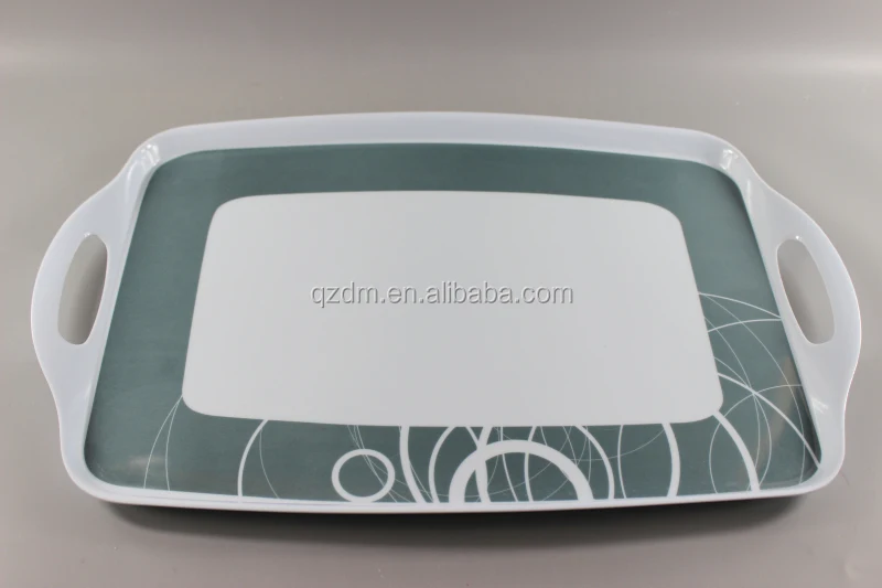 Custom-Made Melamine Serving Tray , Plastic Tray