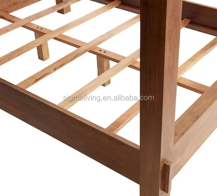 Beach house luxury teak furniture teak canopy bed