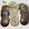 Natural green coconut shell button.