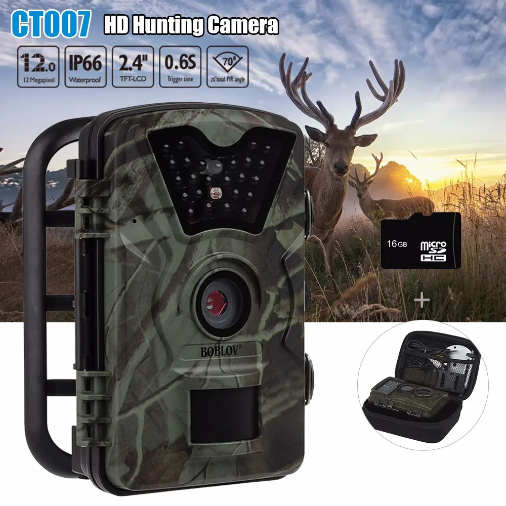 High Quality Ct007 Hunting Trail Camera,1080p Hd 12mp Hunting Scouting