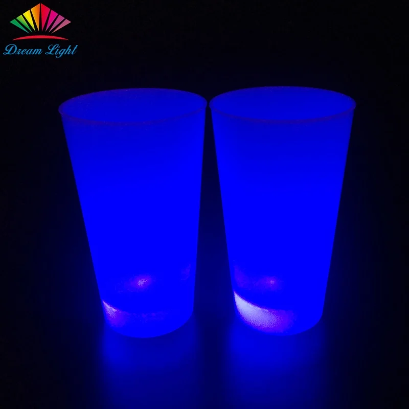 16oz Multicolor Glow In The Dark Plastic Led Glow Cup Buy Glow In The