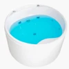 ABS Material and Center Drain Location Freestanding Round Bathtub No Water Faucet