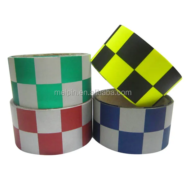 Blue And White Checkered Reflective Tape For Work Uniform Buy