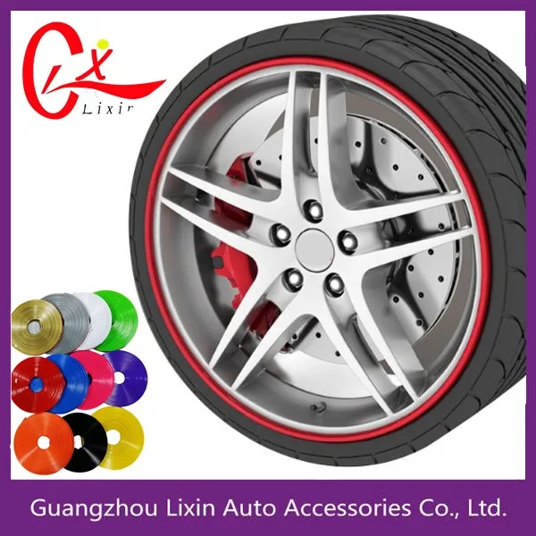 11 Color Option 3m Self Adhesive Car Wheel Rim Protector Stripes Buy