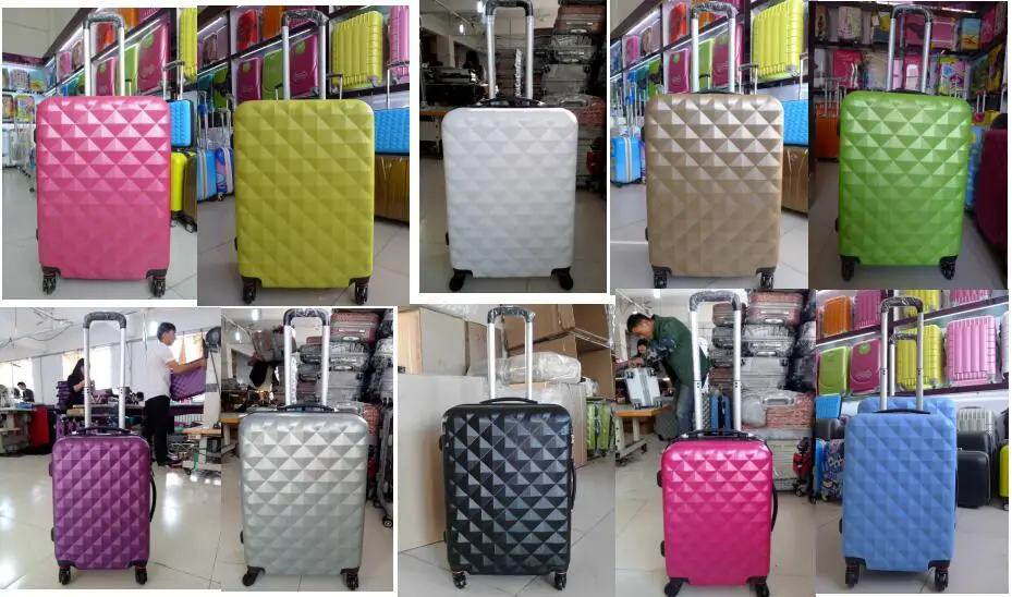 Abs Cheap Hard Shell Trolley Luggage For Business Travel In Three Sizes