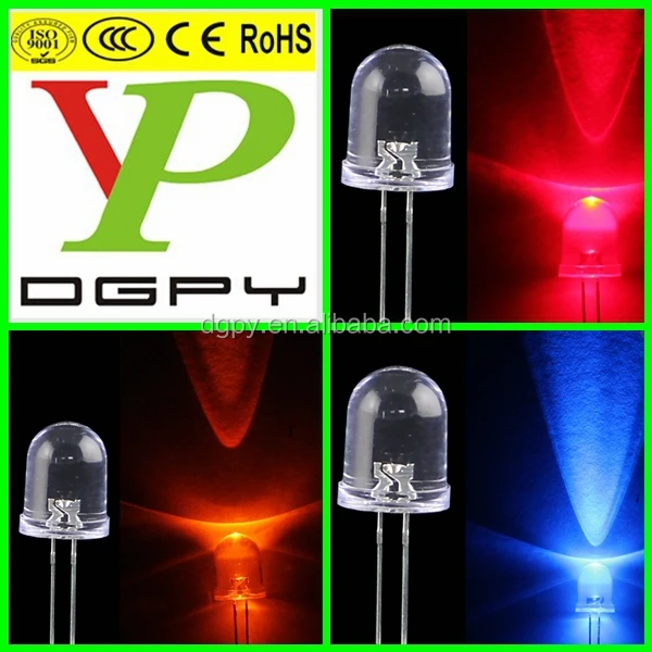 Hot Sale 10mm Rgb Multicolor Self Fast Flashing Led Diode With Milky