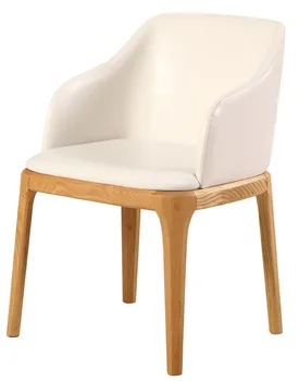 Madera Maciza Silla De Cuero Tapizados Sillas De Comedor Modernas ... Madera Maciza Silla De Cuero Tapizados Sillas De Comedor Modernas ...