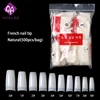 500pcs/bag factory directly selling natural clear white French false nail art tip