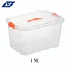 Environmental Protection Sample Multi-purpose 15L Small Clear Plastic Storage Box Stackable