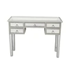 Cheap Vented Wood Mirrored Nail Manicure Table Modern and luxury for Commercial use like Salon Furniture Console Table