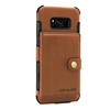 Creative Multi-Function Wallet Shockproof Credit Card Slots Holder Wiredrawing Phone Back Cover for Samsung Galaxy Note 8 Case