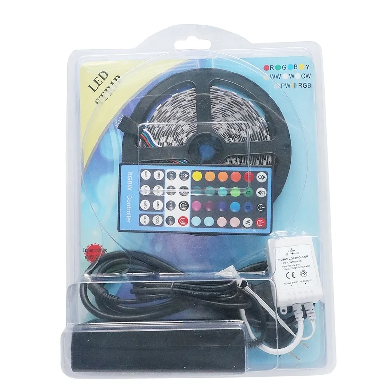new Full Kit 5m 5050 RGB LED strip kit set blister packed complete 5050 rgb led strip set