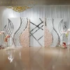 High Quality HEART Golden Mirror Wedding Backdrop for Events & Party & Banquet Decoration from Events Lead Supplies