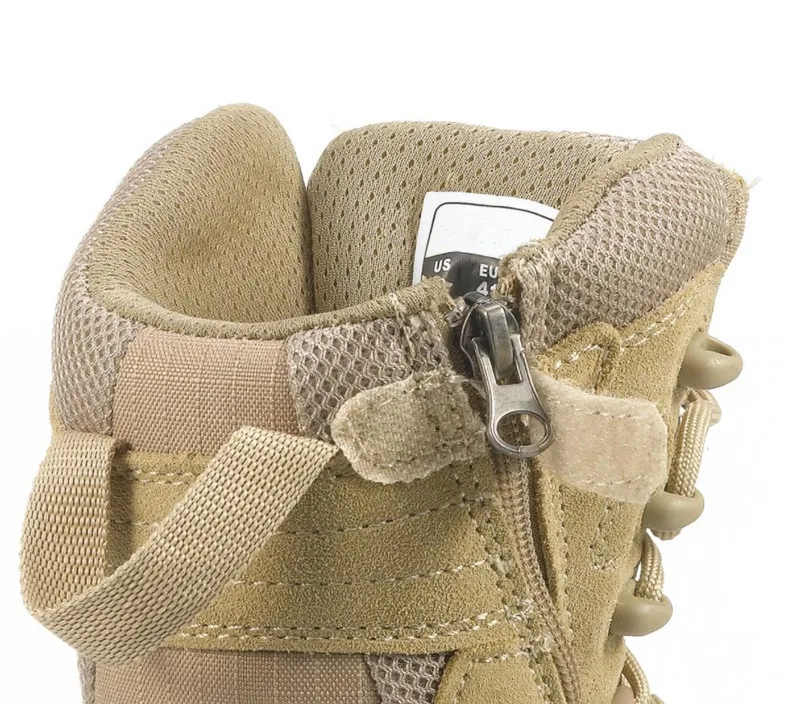 Mens OTB Desert Army Combat Patrol Boots Tactical Cadet Military Tan Junglelite