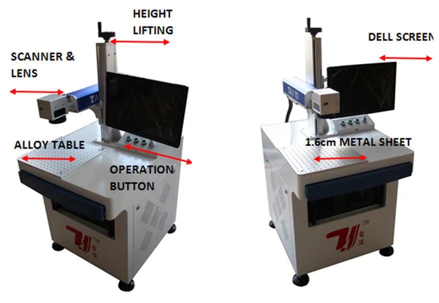 2019 fiber laser marking machine for pvc pipe printing logo number