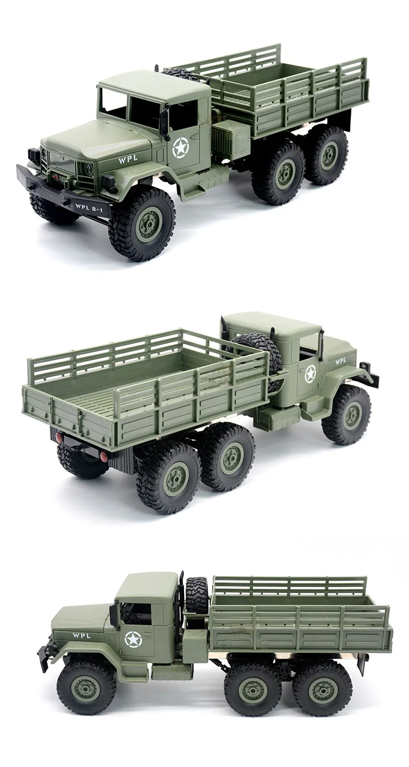 2.4g Rc Militär-lkw Im Maßstab 1:16 6x6 Rtr Us M35 Army Raupen Wagen ...