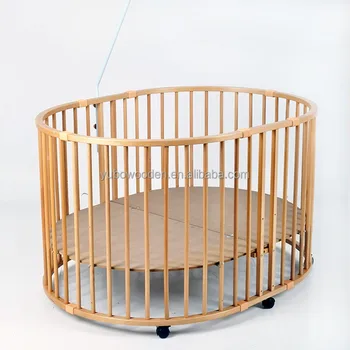 wooden baby playpen