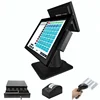 Black Color and 15 inch Screen Size pos system