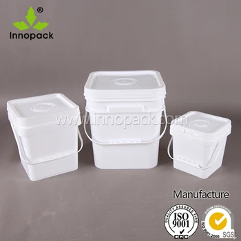square plastic buckets