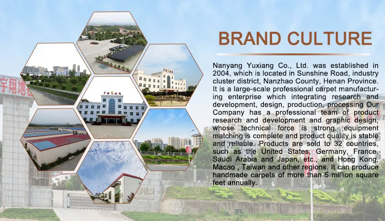 Nanyang Yuxiang High Quality Beautiful Floral Pattern Persian Knot Hand-made Pure Silk Carpet for Home Decor