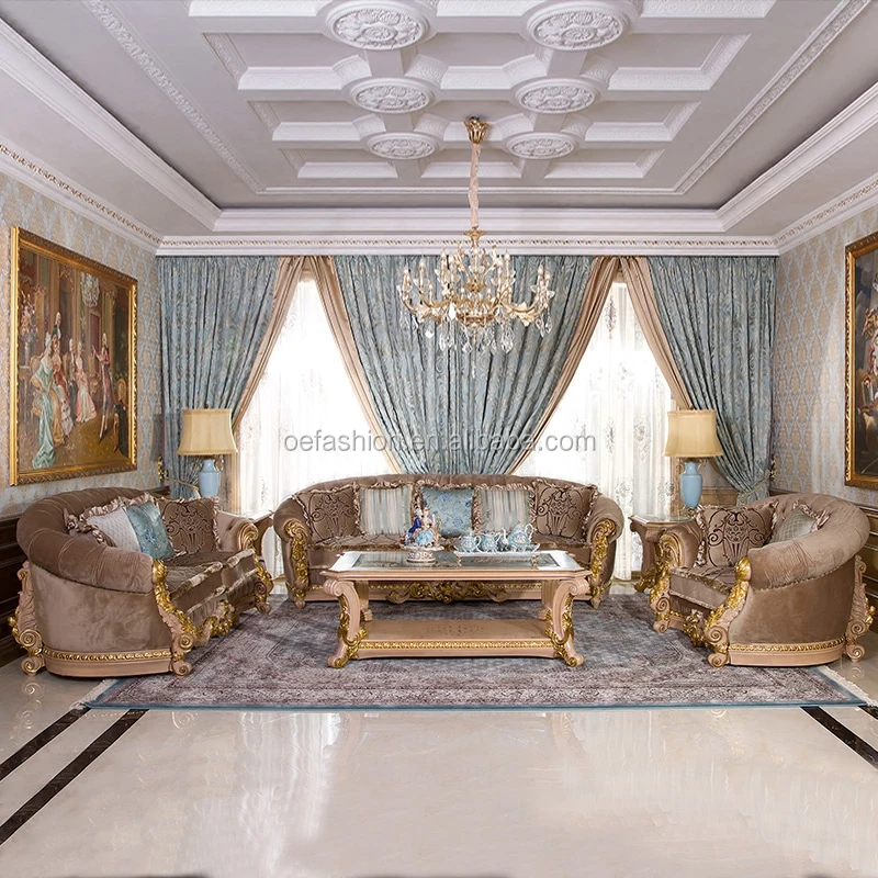 OE-FASHION New Royal Sofa Set Designs for Living Room