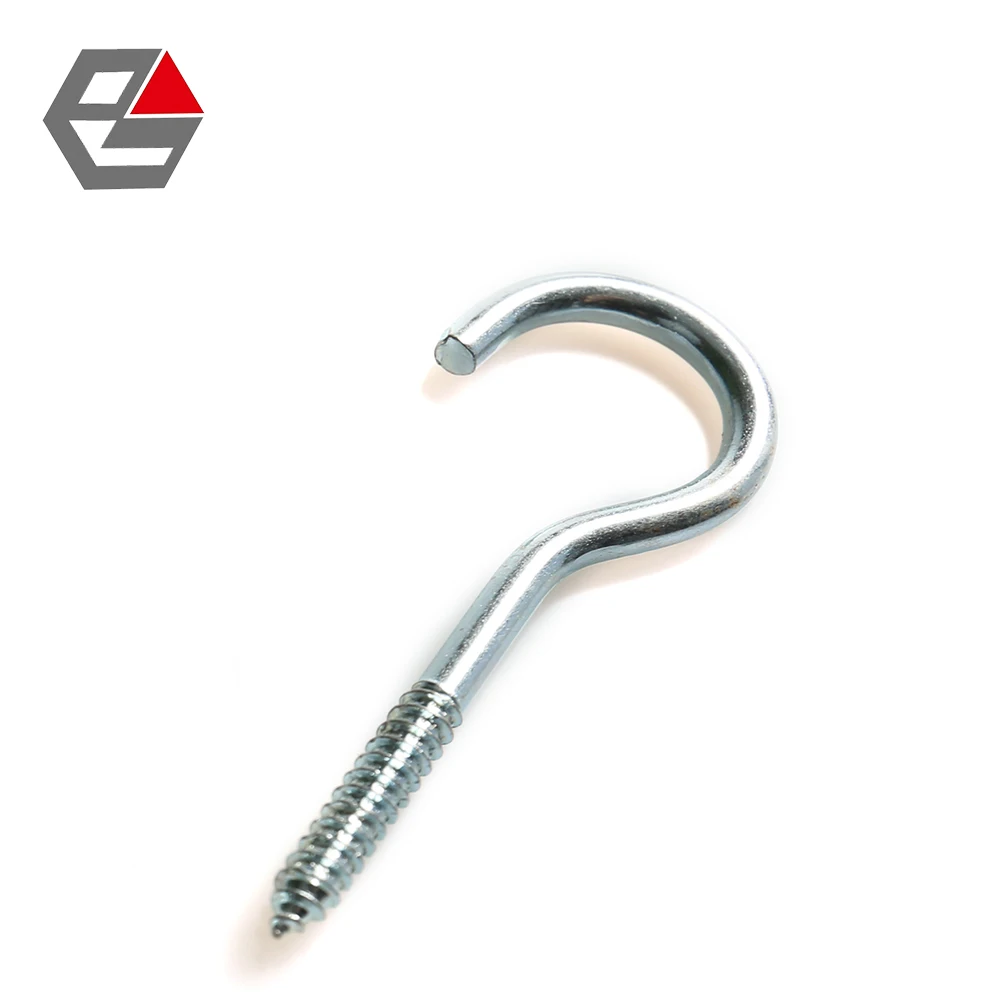 Carbon steel J hook screw with