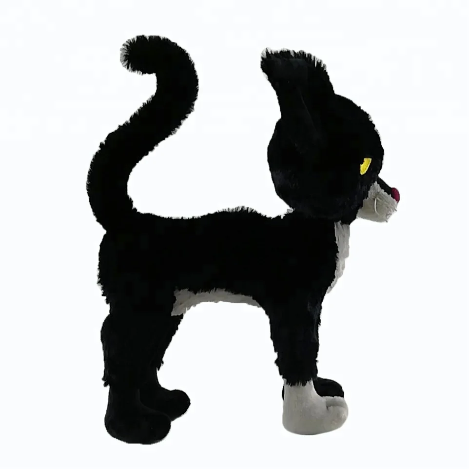 Celebre Logo De Marque Jouet Realiste En Peluche Chat Noir En Peluche Poupee Buy Chat Noir Chat Noir En Peluche Chat Jouet Realiste Product On Alibaba Com