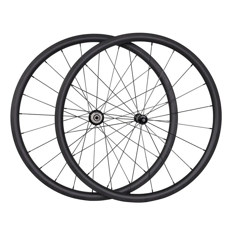 Carbon Wheels Road Bike Clincher Rim Wheelset 30mm Depth 700c Carbon