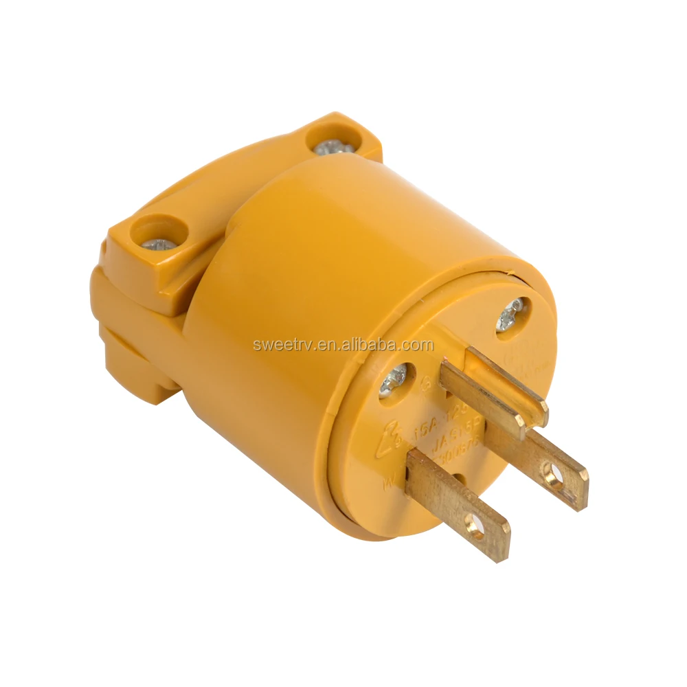 J128 30amp Heavy Duty Rv Replacement Plug,Nema Tt30p For Camper Trailer Extension Power Cord