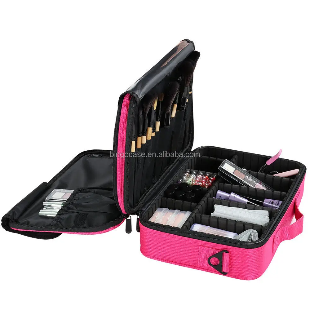 makeup bag with dividers