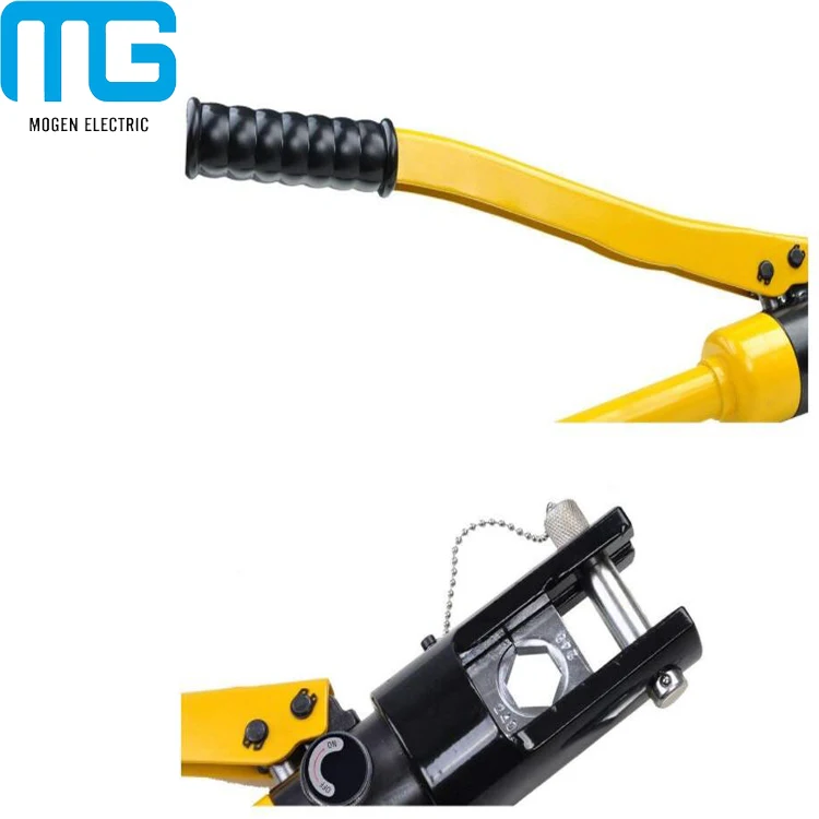 16 Ton Hydraulic Wire Crimper Battery Cable Lug Terminal Crimping Tool 11 Dies