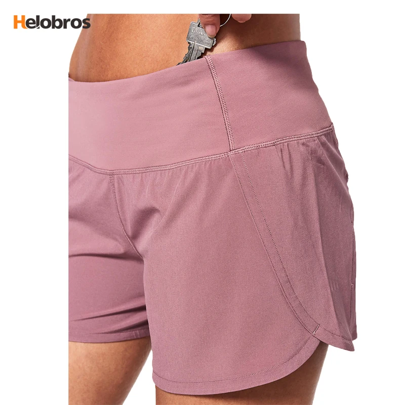 2018 Wholesale 97 Polyester 3 Spandex 4 Way Stretch Shorts With