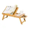 wholesale bamboo wooden bed laptop tray writing table desk for student