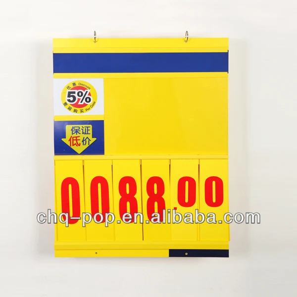 Supermarket Plastic Price Board/ Flip Chart Price Board Hanging - Buy ...