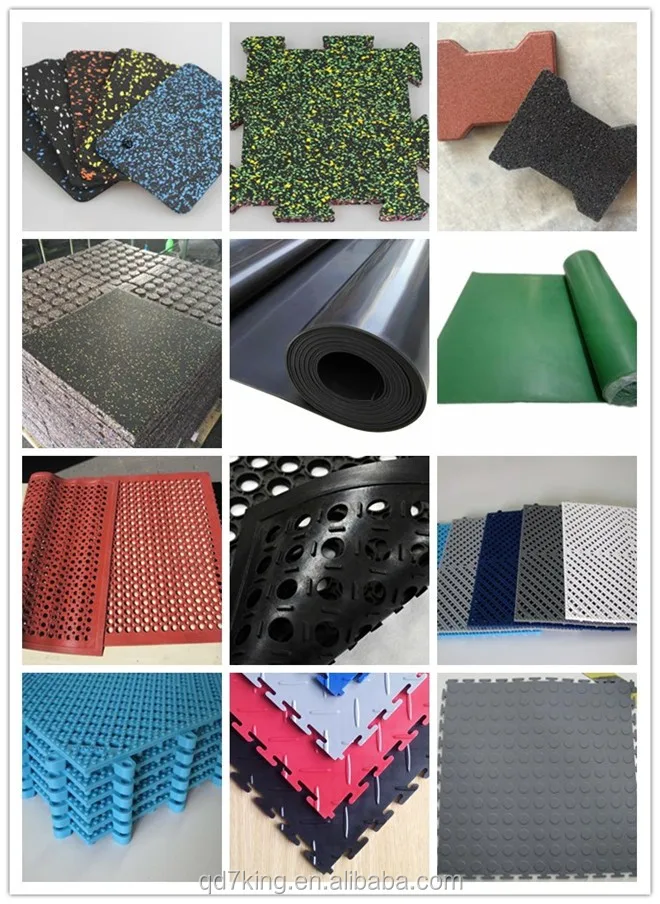 Stock sales outdoor rubber flooring / outdoor gym mat with factory price