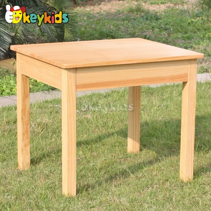 Wholesale Cheap Kindergarten Natural Wood Classroom Tables High Quality Children Wooden