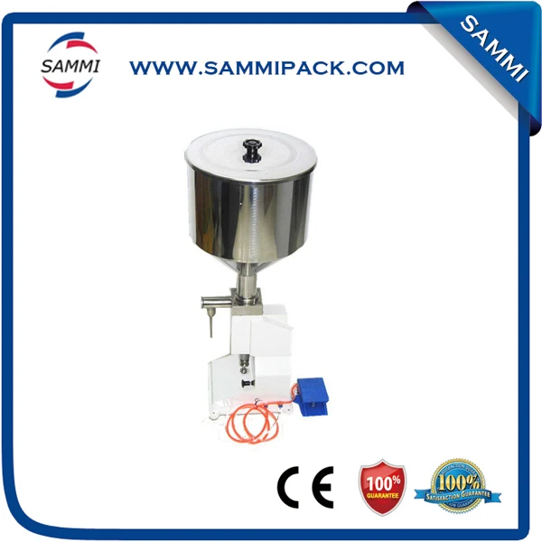 A02 manual syrup canning machine,hand held syrup filler