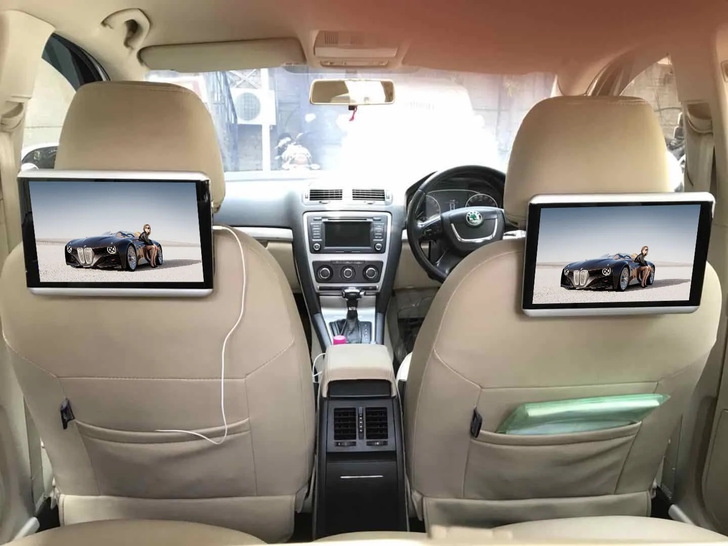 Universal 10.6 Inch Ips Lcd Car Tv Monitor Bt Android 10.0 Headrest