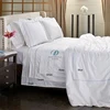 Deeda factory 100% cotton quality embroidery hotel comfort bed sheet set