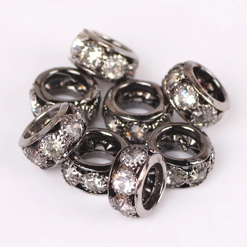 Zinc Alloy Metal Beads For Jewelry Making 20X30MM Pitted Flat Oval