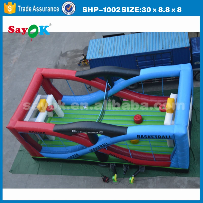 Sale New Jumbo Interactive Blow Up Soccer Field Sports Inflatable Arena