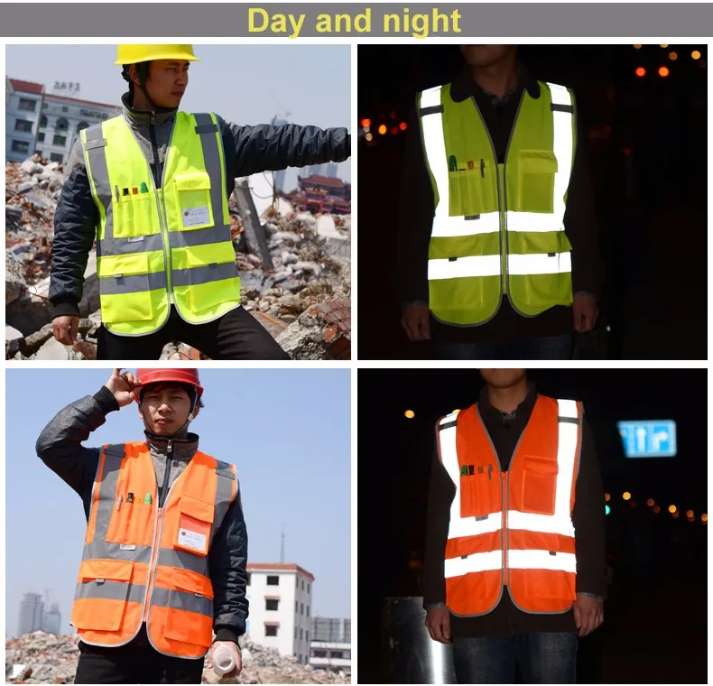 Fine Workmanship Reflective Vest,Blue Safety Jacket With 100% Polyester ...