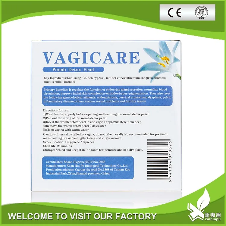 Factory Direct Sales New Fda Organic Herbal Virgin Vagina Detox Tampons
