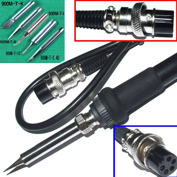 5PCS Soldering Tips + Soldering Iron FOR 936 852D 850.jpg